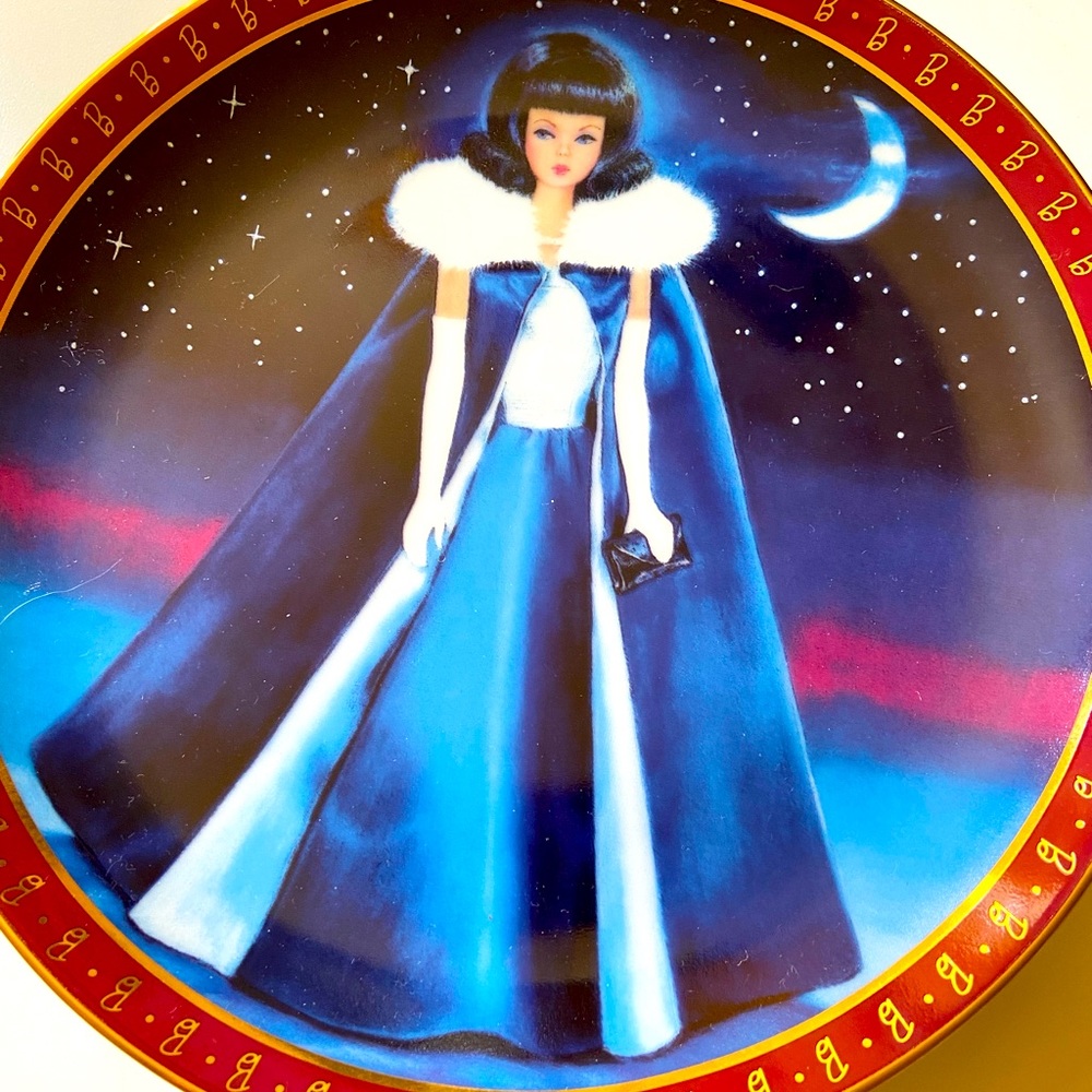 The 1965 Barbie Midnight Blue Porcelain Collectors Plate